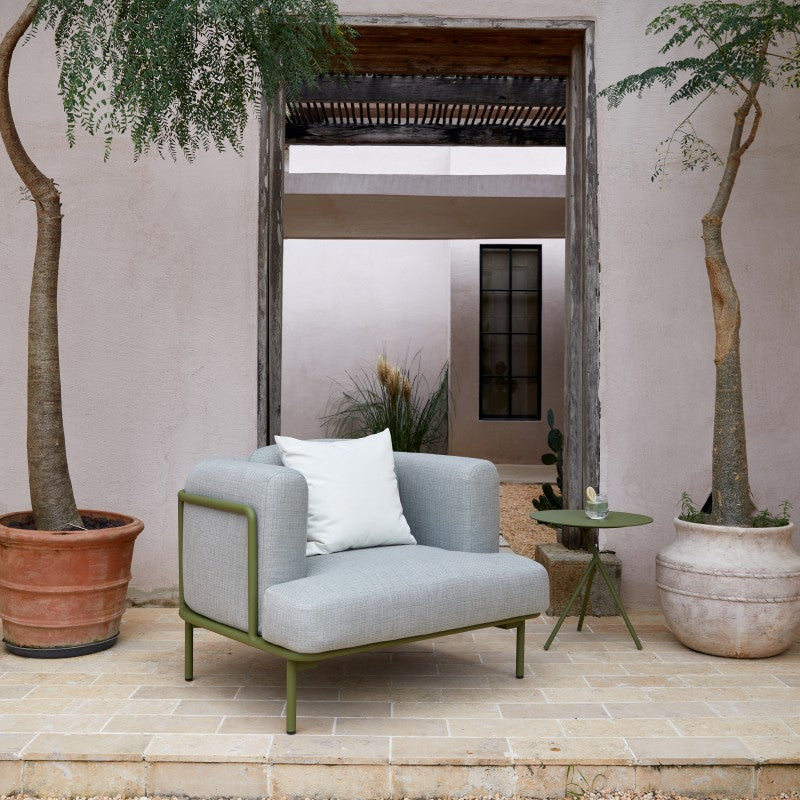 Kingland Outdoor Aluminium Armchair in Green