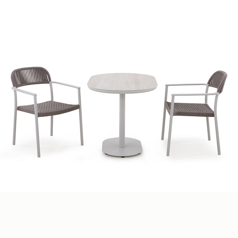 Fano Outdoor Ceramic Dining Table 110*70 cm in Beige