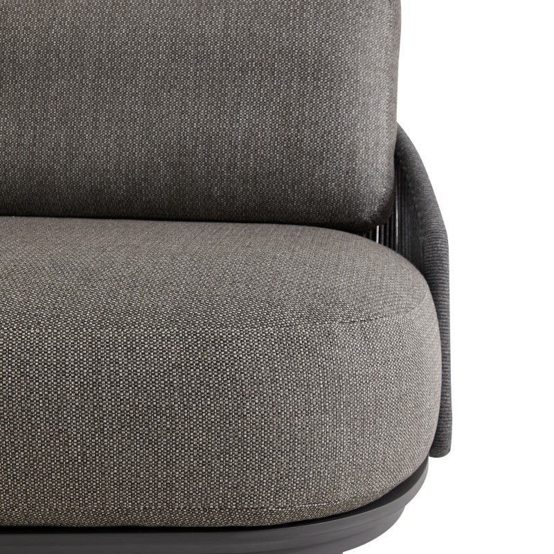 Orbit 5 Seater Outdoor Rope Lounge in Charcoal
