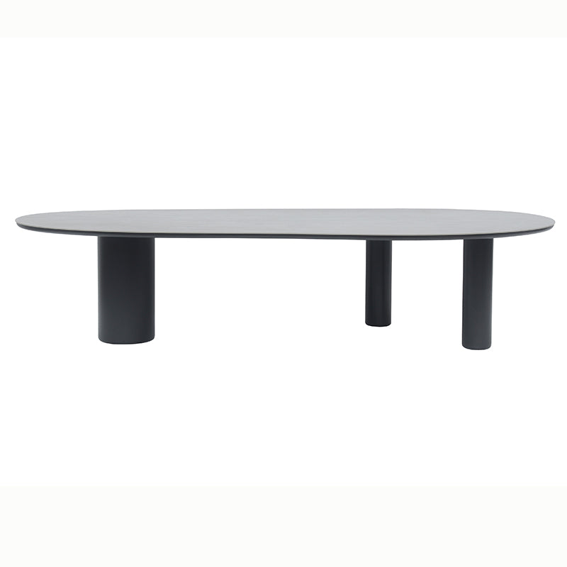 Amico Outdoor Ceramic Dining Table 320 cm in Beige / Charcoal