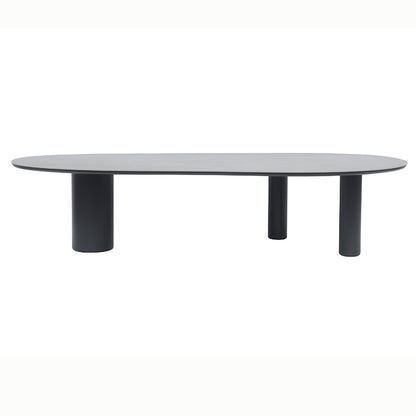 Amico Outdoor Ceramic Dining Table 320 cm in Beige / Charcoal