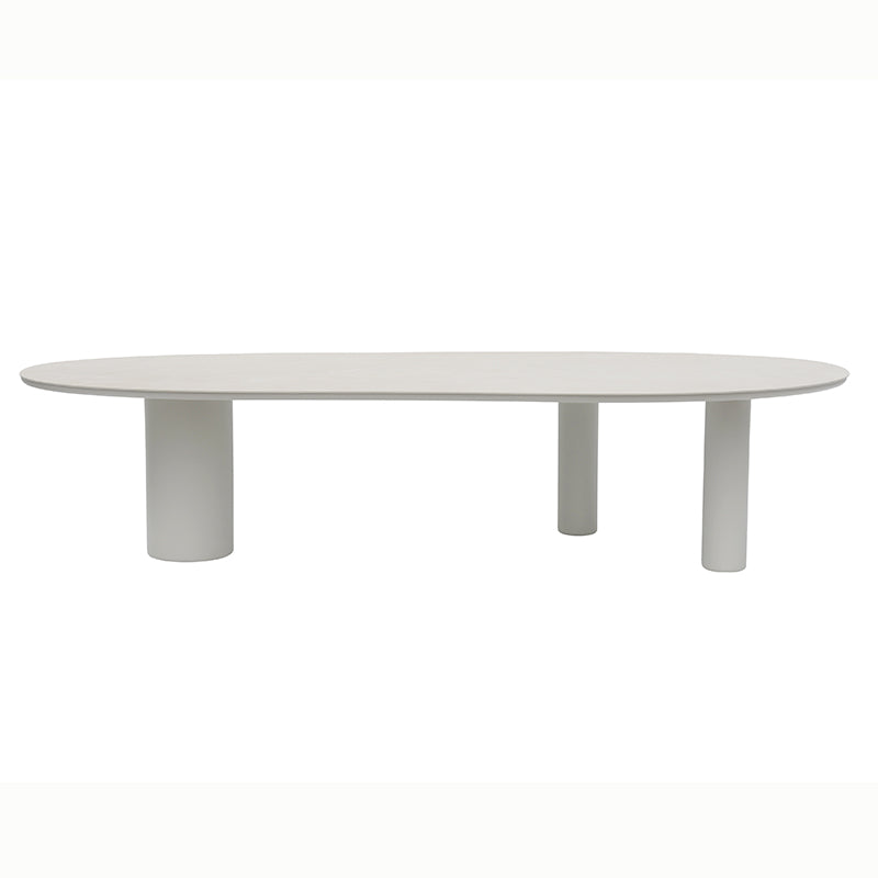 Amico Outdoor Ceramic Dining Table 320 cm in Beige / Charcoal