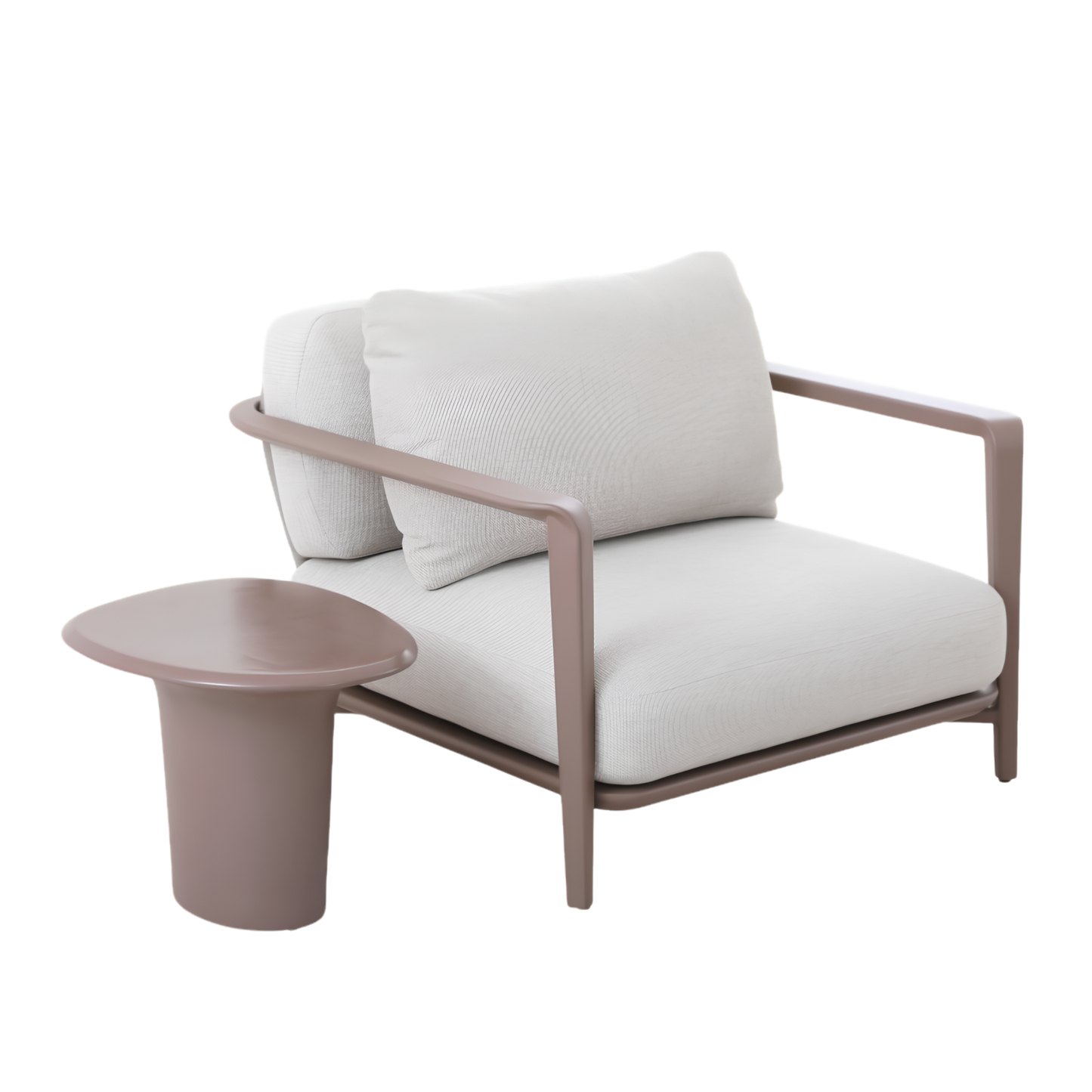 Aurora 2 Seater Outdoor Rope Lounge in Light Brown