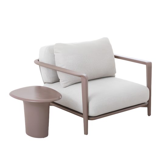 Aurora 2 Seater Outdoor Rope Lounge in Light Brown