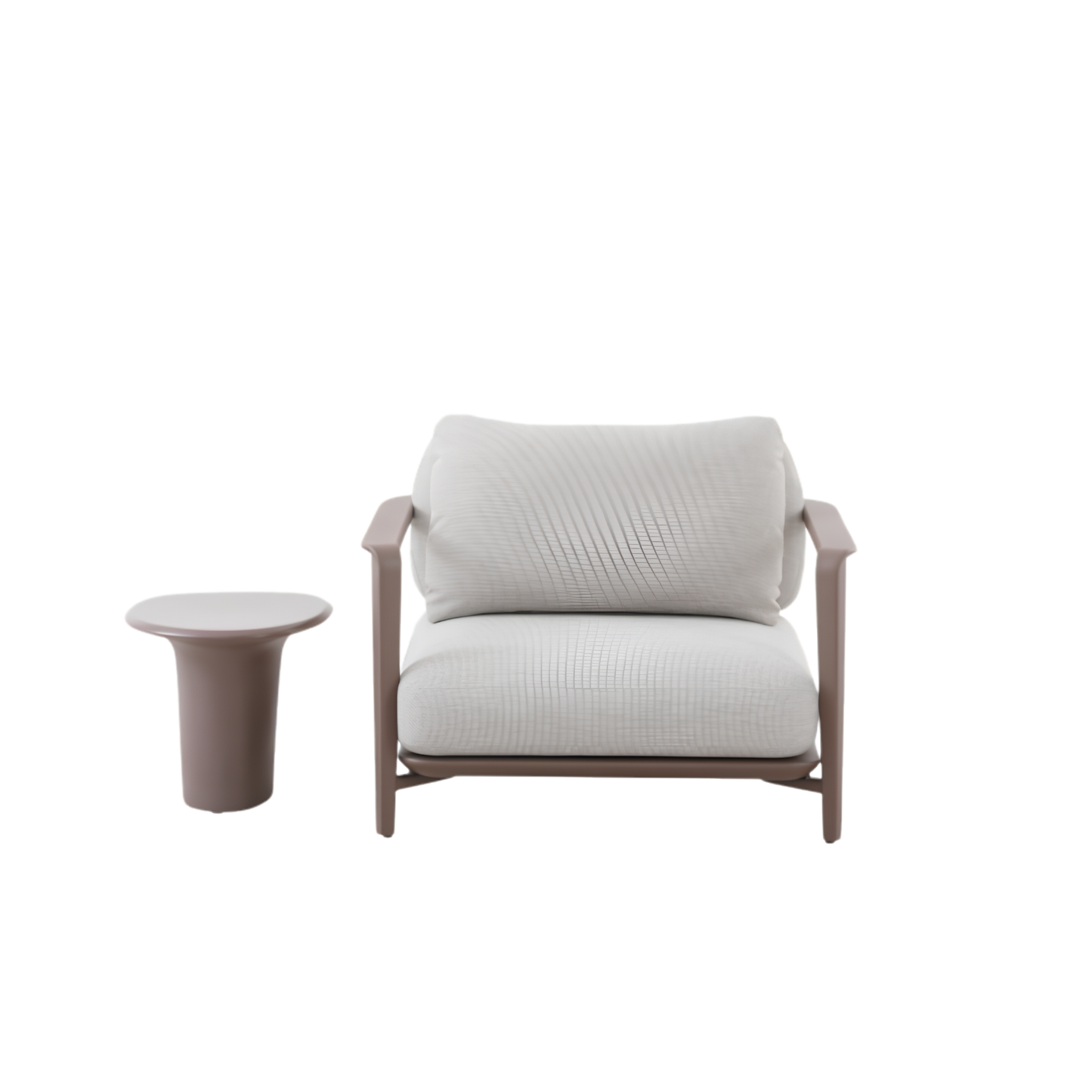 Aurora 2 Seater Outdoor Rope Lounge in Light Brown