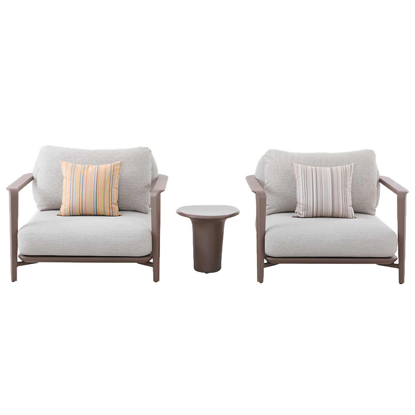 Aurora 2 Seater Outdoor Rope Lounge in Light Brown