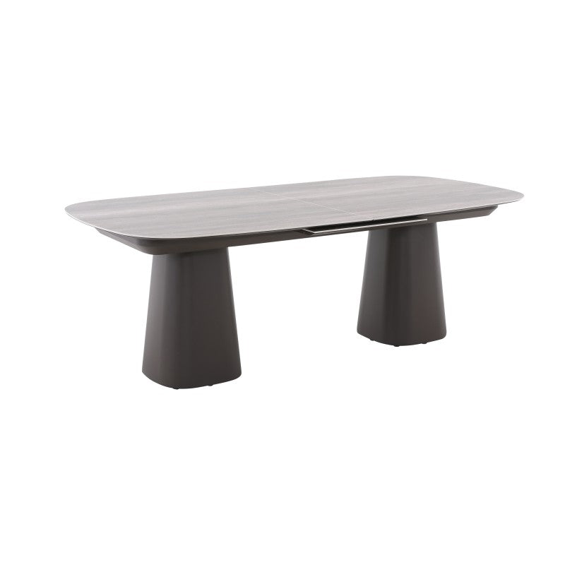 La Tour Outdoor Ceramic Extension Dining Table 220/280cm in Brown