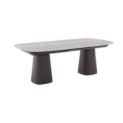 La Tour Outdoor Ceramic Extension Dining Table 220/280cm in Brown