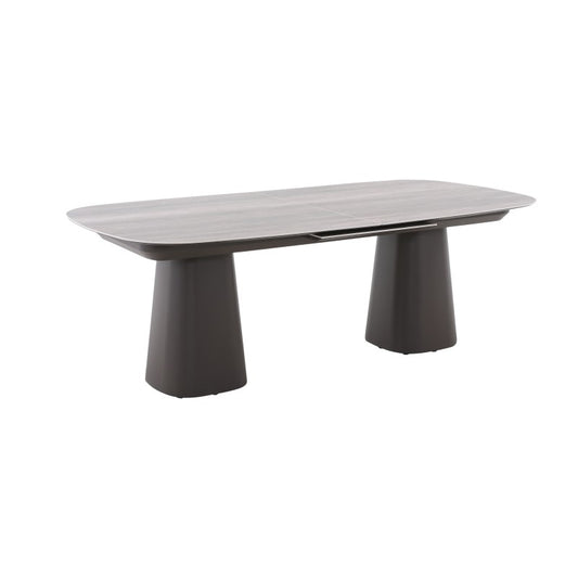 La Tour Outdoor Ceramic Extension Dining Table 220/280cm in Brown