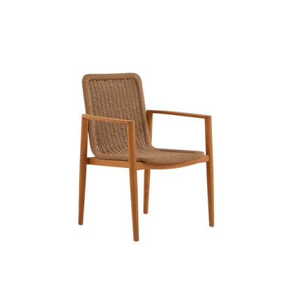 Marine Outdoor Full Teak Dining Table 240 cm with 6 Teak Chairs