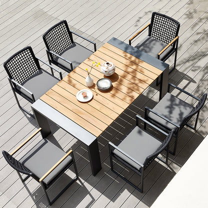 Sunrise Outdoor Teak Dining Table 167 cm with 6 Chairs