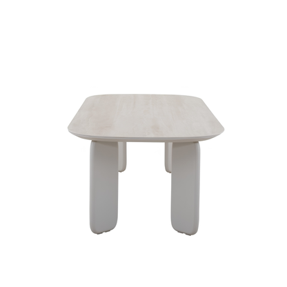 Vento Outdoor Aluminium Dining Table 250 cm with 6 Chairs