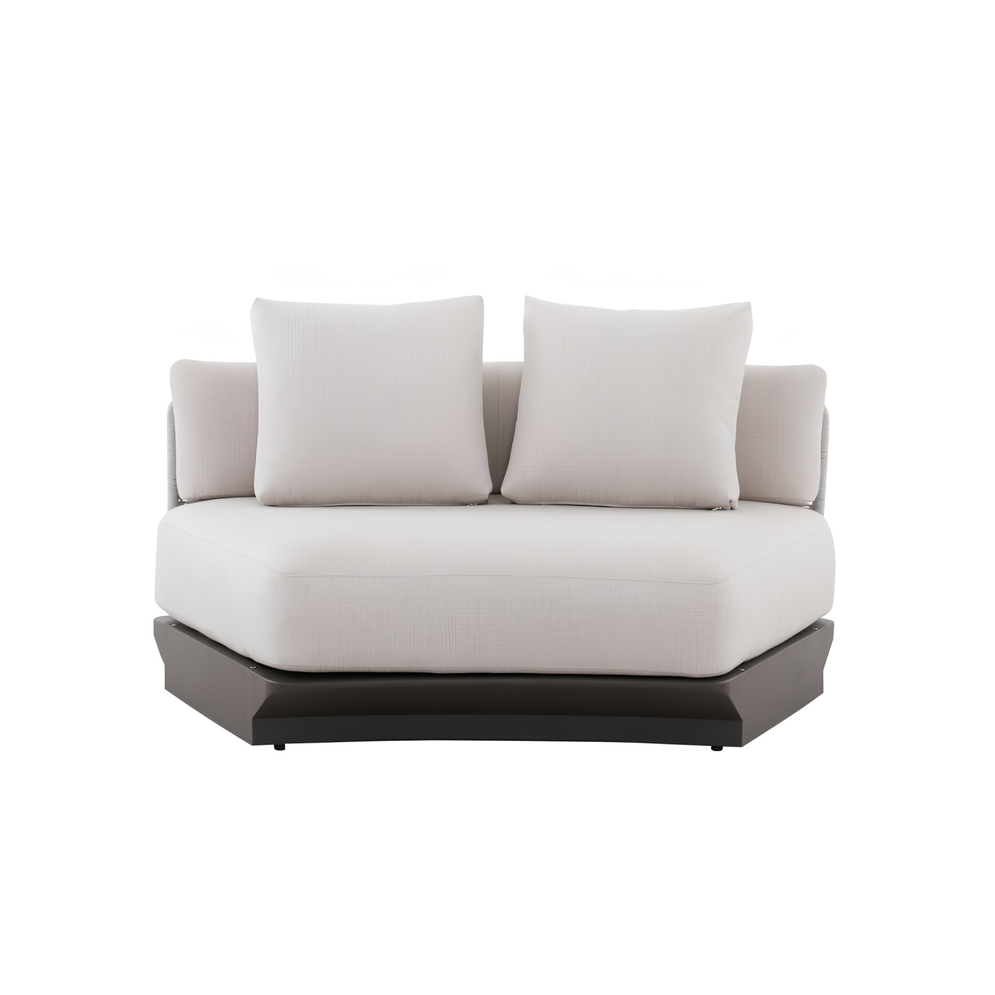 Bossa 6 Seater Outdoor Rope Lounge with Teak Side Panel
