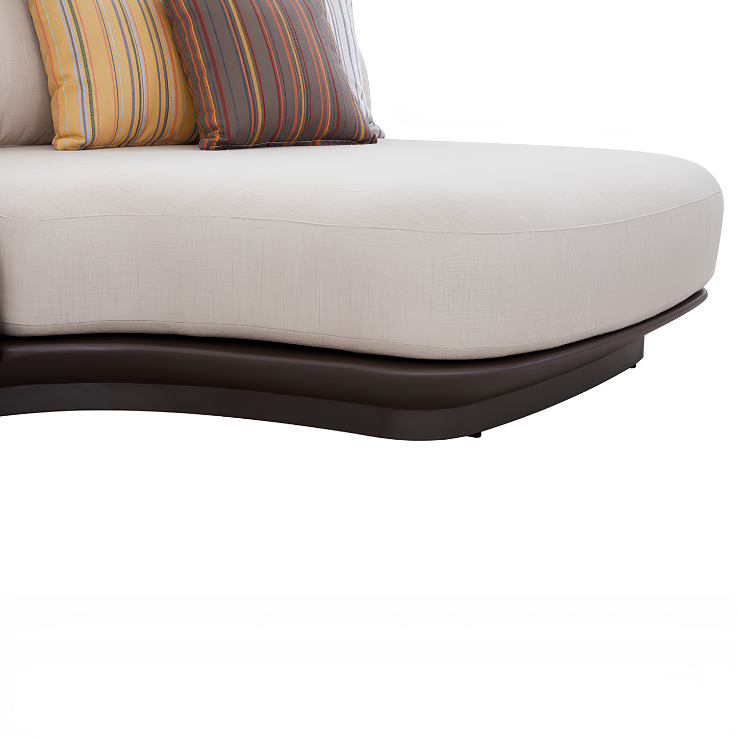 Bossa 6 Seater Outdoor Rope Lounge with Teak Side Panel