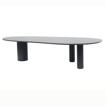 Amico Outdoor Ceramic Dining Table 320 cm in Beige / Charcoal