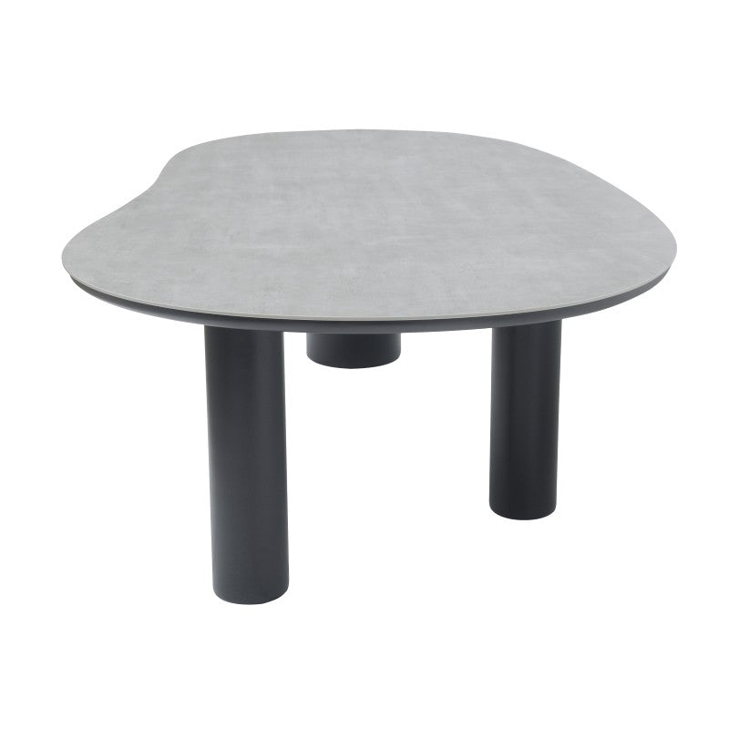 Amico Outdoor Ceramic Dining Table 320 cm in Beige / Charcoal