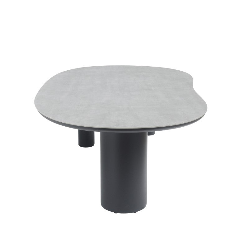 Amico Outdoor Ceramic Dining Table 320 cm in Beige / Charcoal