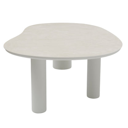 Amico Outdoor Ceramic Dining Table 320 cm in Beige / Charcoal