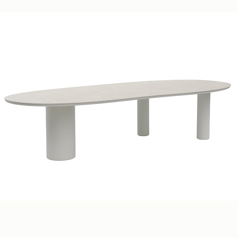 Amico Outdoor Ceramic Dining Table 320 cm in Beige / Charcoal