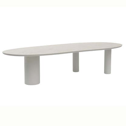 Amico Outdoor Ceramic Dining Table 320 cm in Beige / Charcoal