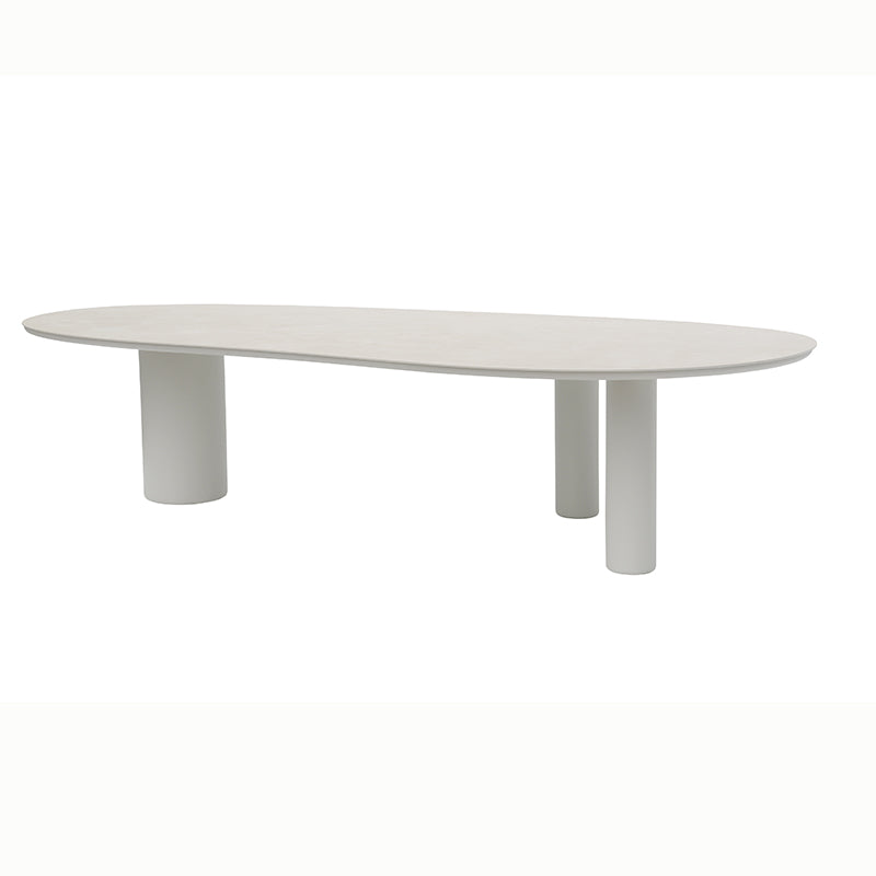 Amico Outdoor Ceramic Dining Table 320 cm in Beige / Charcoal
