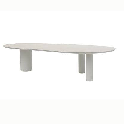 Amico Outdoor Ceramic Dining Table 320 cm in Beige / Charcoal
