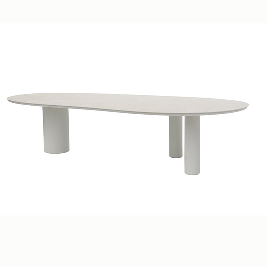 Amico Outdoor Ceramic Dining Table 320 cm in Beige / Charcoal