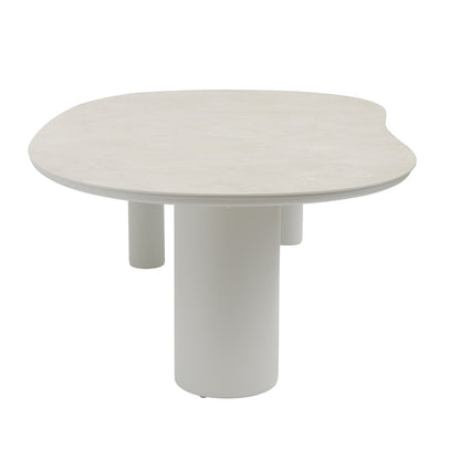 Amico Outdoor Ceramic Dining Table 320 cm in Beige / Charcoal