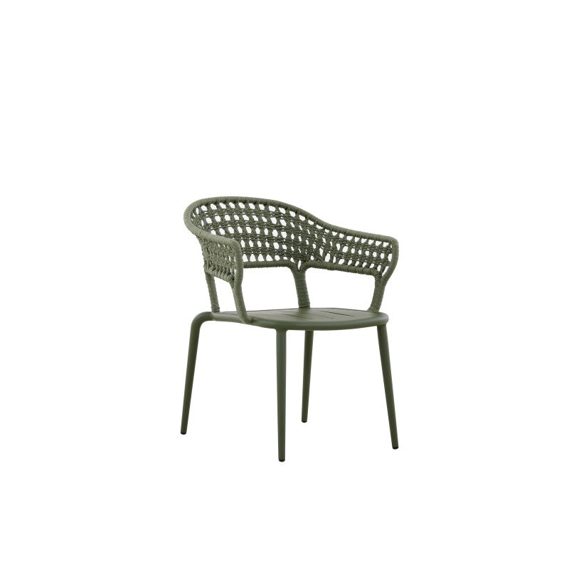 Bossa Outdoor Rope Dining Chair with Arm with Cushion