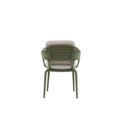 Bossa Outdoor Rope Dining Chair with Arm with Cushion