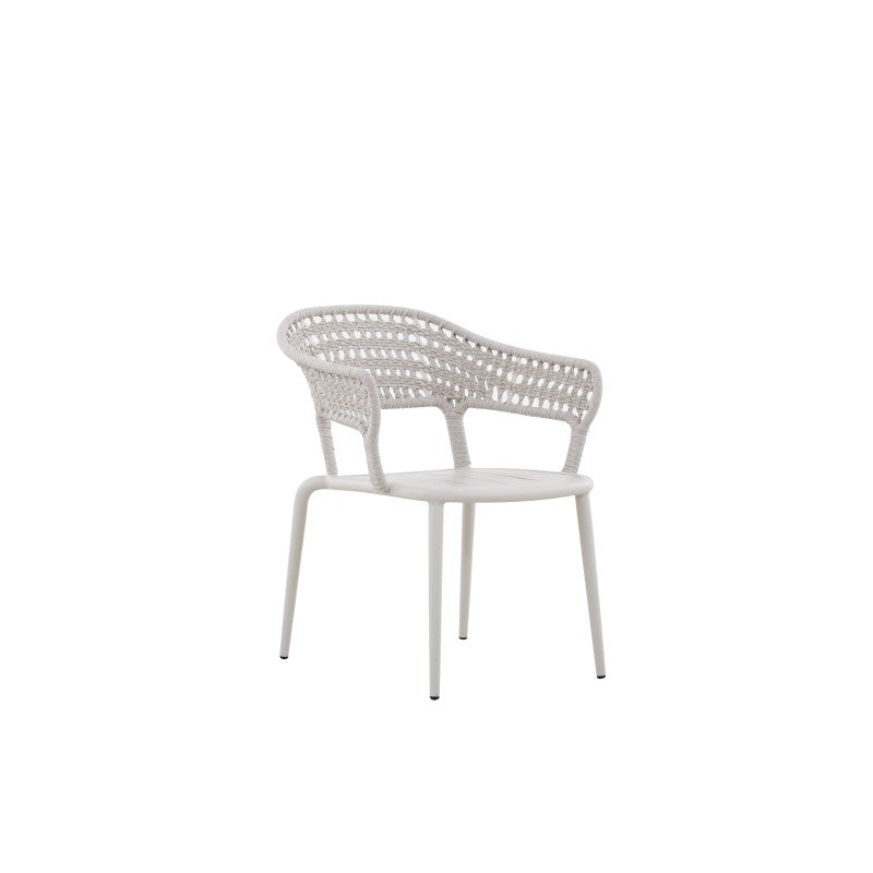 Bossa Outdoor Rope Dining Chair with Arm with Cushion