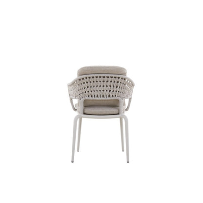 Bossa Outdoor Rope Dining Chair with Arm with Cushion