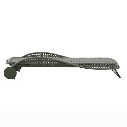 Bossa Outdoor Rope Sunlounger in Blackish Green