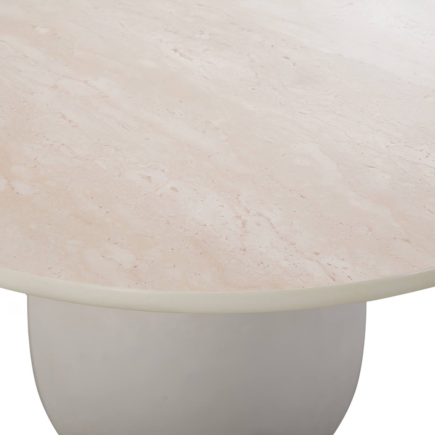 Aurora Outdoor Ceramic Dining Table 240 cm with C‌oncrete Base in Beige