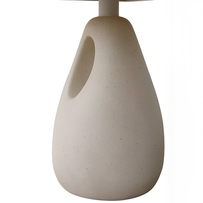 Aurora Outdoor Ceramic Dining Table 240 cm with C‌oncrete Base in Beige
