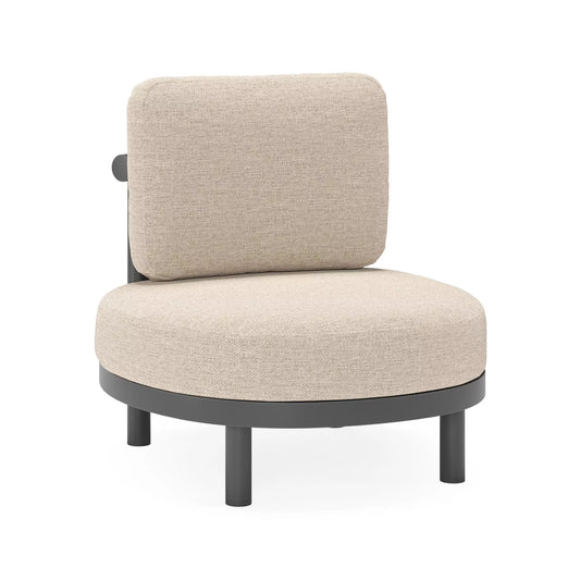Lindo 1-Seater Outdoor Lounge Chair - Black