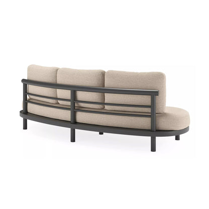 Lindo 3-Seater Outdoor Sofa - Black