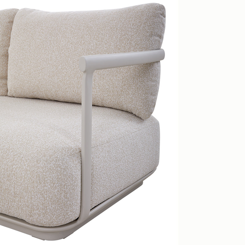 Cocoon 6 Seater Aluminium Outdoor Lounge in Beige