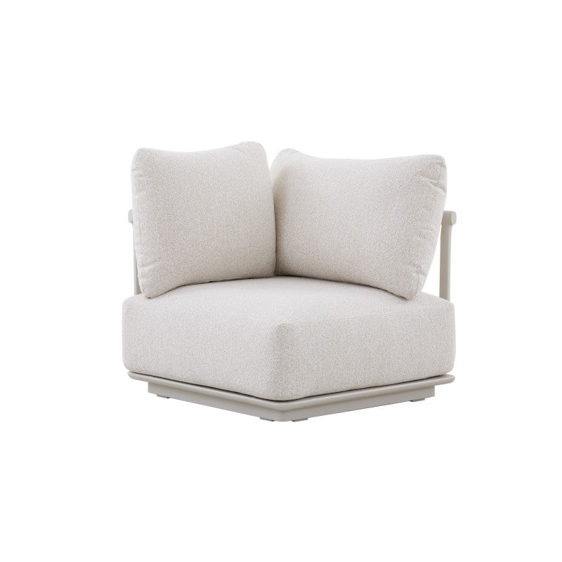 Cocoon 6 Seater Aluminium Outdoor Lounge in Beige