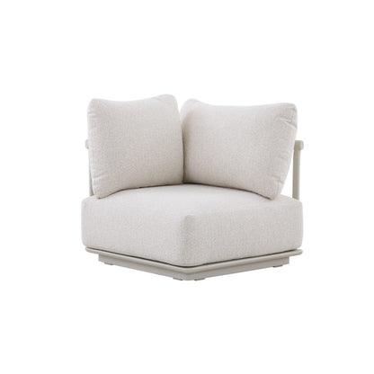 Cocoon 6 Seater Aluminium Outdoor Lounge in Beige
