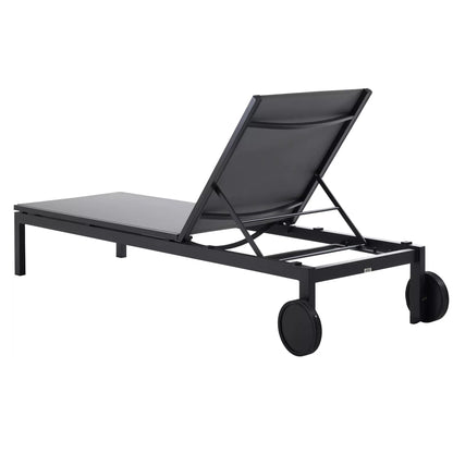 Jupiter II Sunlounger - Black / Grey