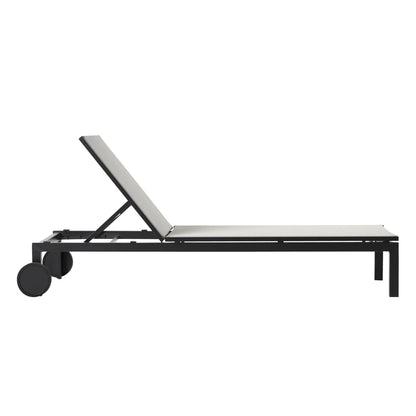 Jupiter II Sunlounger - Black / Grey