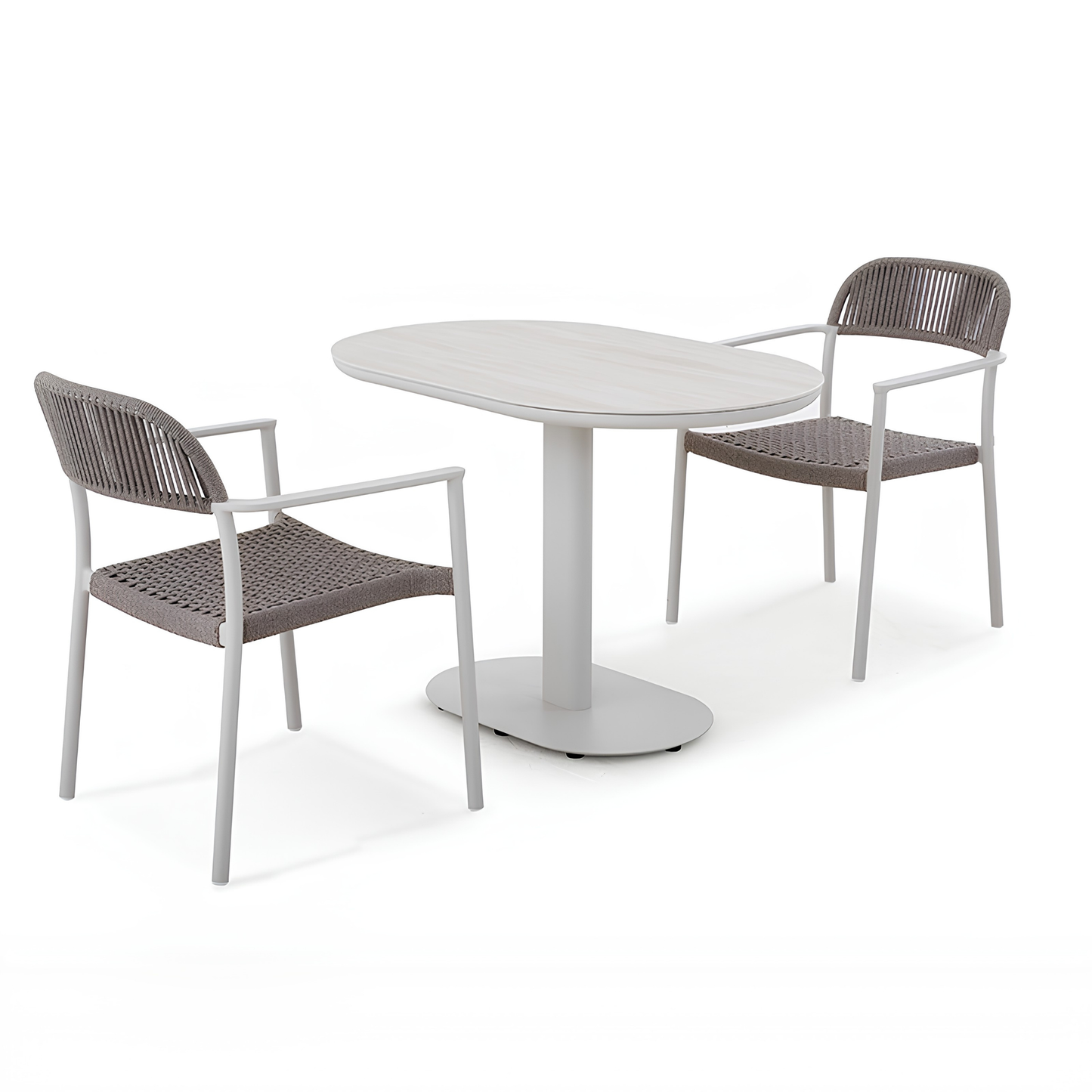 Fano Outdoor Ceramic Dining Table 110 x 70 cm in Beige