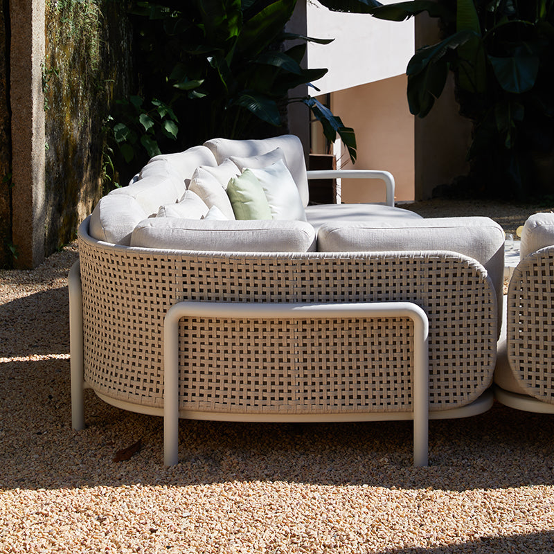 Fleuve 5 Seater Outdoor Rope Lounge in Beige