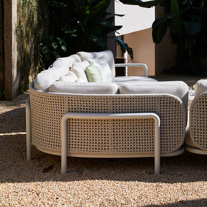 Fleuve 5 Seater Outdoor Rope Lounge in Beige