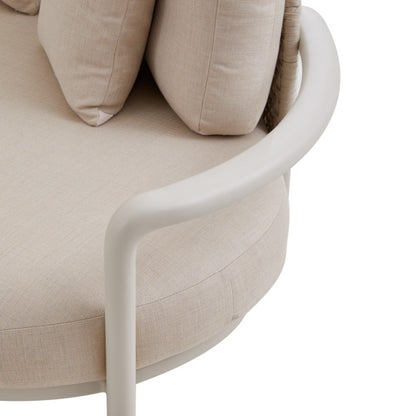 Fleuve 5 Seater Outdoor Rope Lounge in Beige