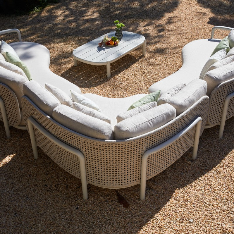 Fleuve 5 Seater Outdoor Rope Lounge in Beige