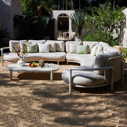 Fleuve 5 Seater Outdoor Rope Lounge in Beige