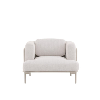 Kingland 4 Seater Outdoor Aluminium Lounge in Beige