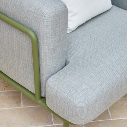 Kingland Outdoor Aluminium Armchair in Green